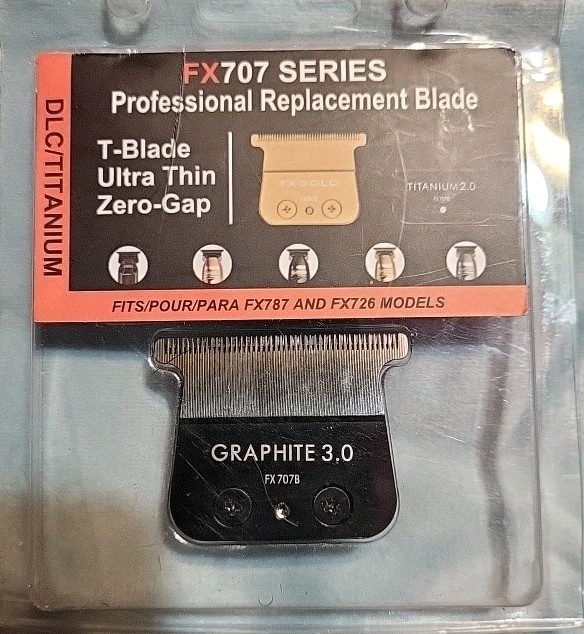 FX707 Replacement Graphite Blade Compatible with FX787 FX726 Trimmer Black