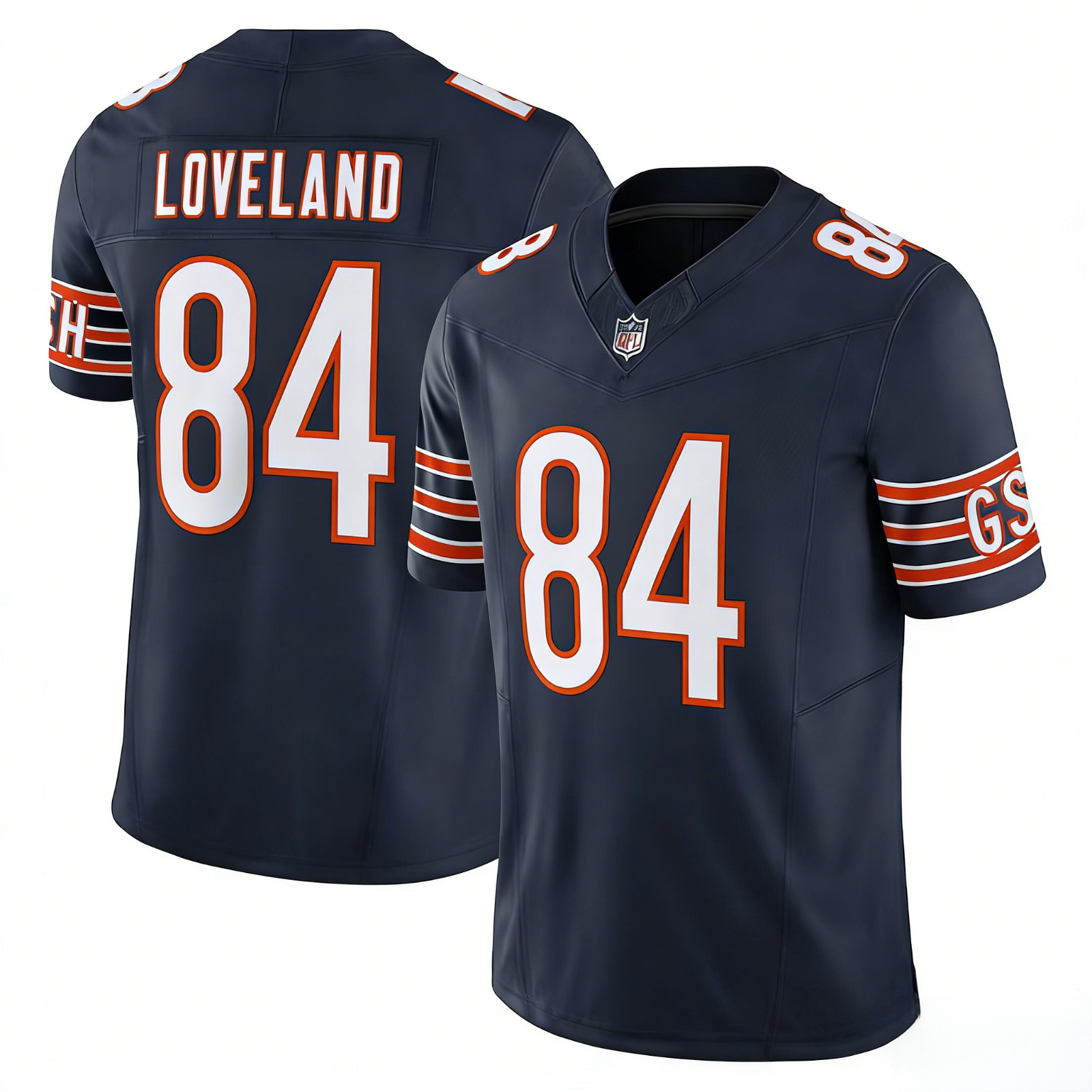 NWT Men's Bears #84 Colston Loveland Navy  Jersey Game Player Jersey