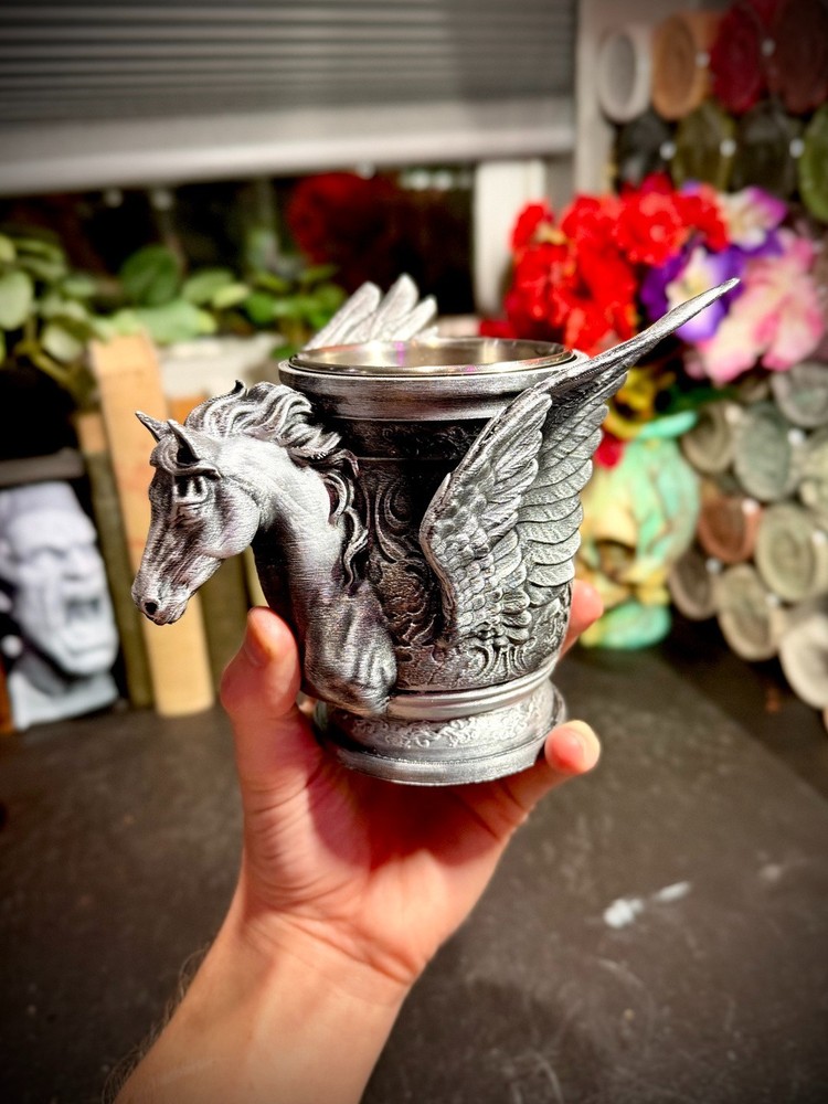 {Unpainted} -  Pegasus Cup - Cosplay - DnD Gift  - Fantasy