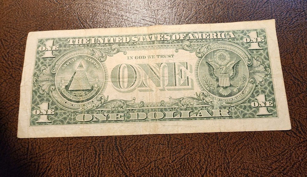 "SHIFTED 3RD PRINT ERROR" 2003A $1 BANKNOTE #B10519846D ERROR!