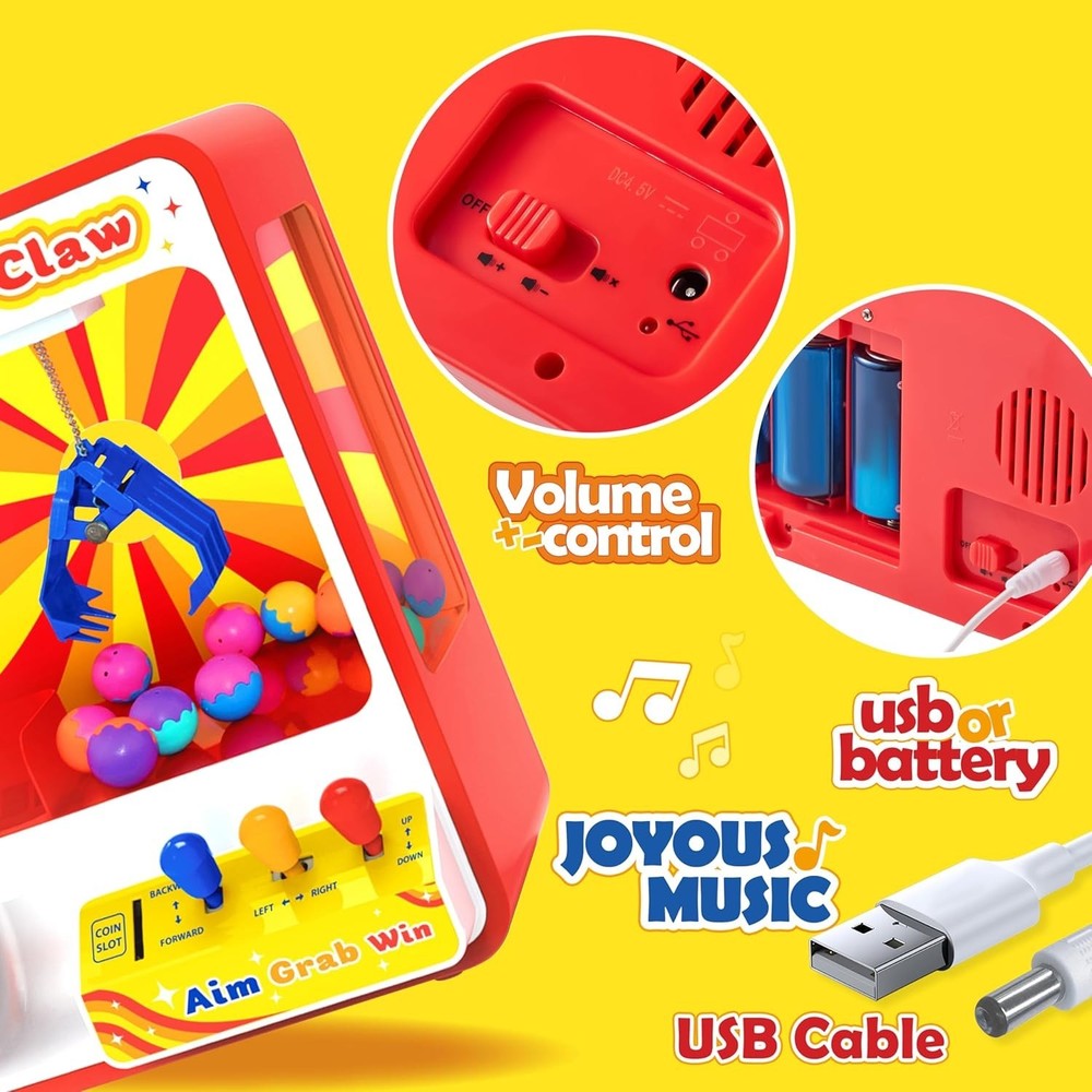 Interactive Mini Vending Machine with Adjustable Sound - Gift for Kids 3-8
