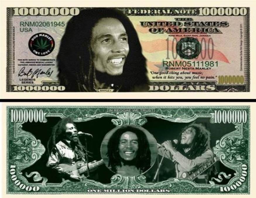 OUR BOB MARLEY DOLLAR BILL (2 Bills)