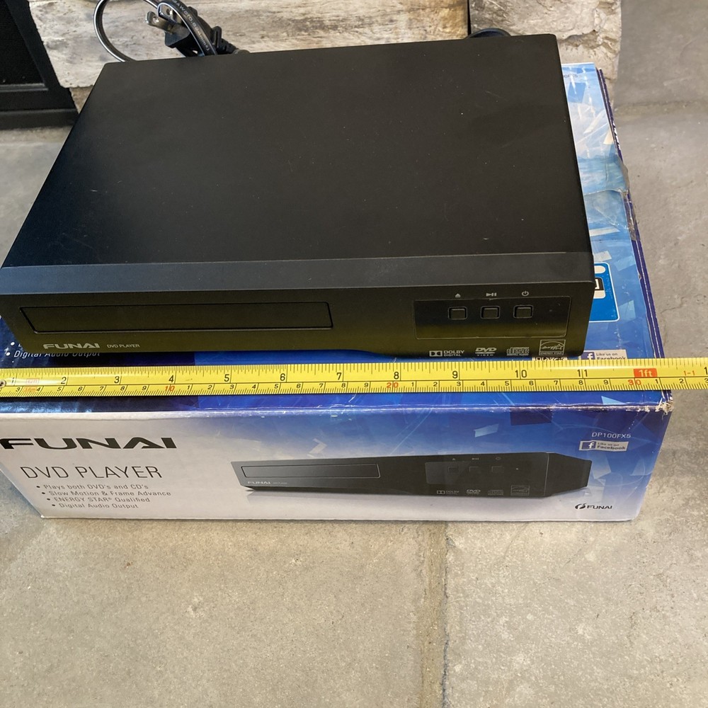 FUNAI DVD/CD Player Model #DP100FX5 Tested Works With Remote Original Box