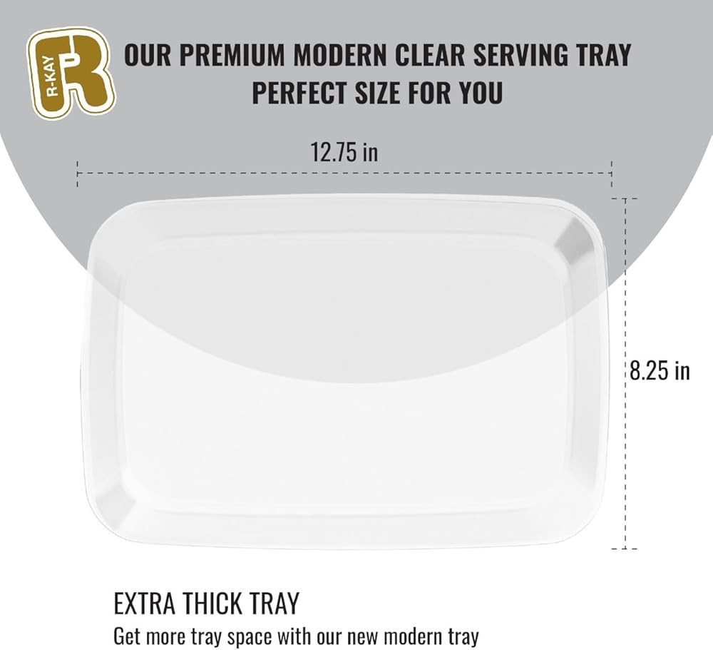 Plastic Serving Trays -, Party Platters - Bla