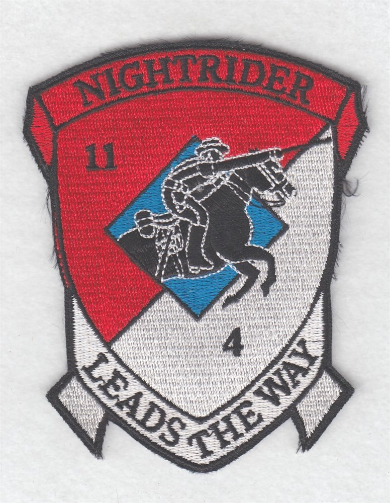 Army Patch:  4th Squadron, 11th Cavalry Regiment "Nighterriders"