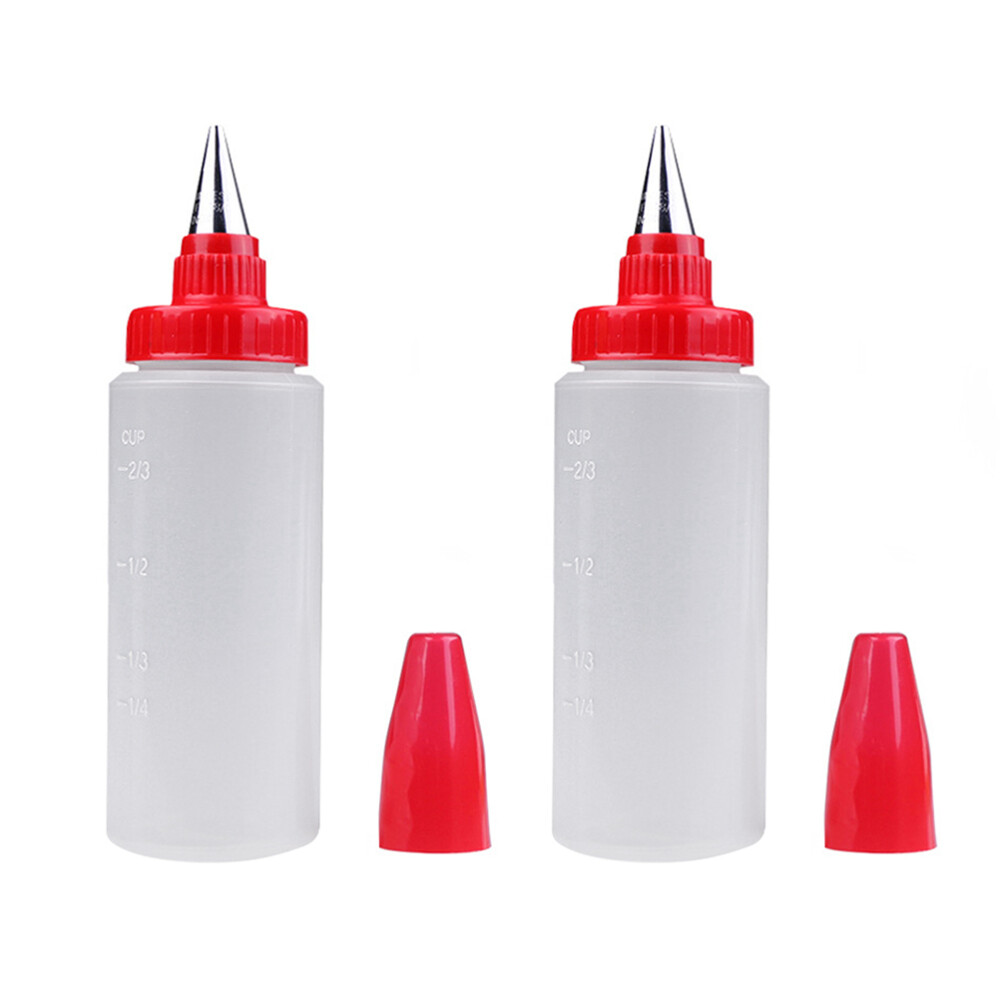 2PCS Baking Decorating Tool Cupcake Decorating Supplies Glue Applicator Bottles