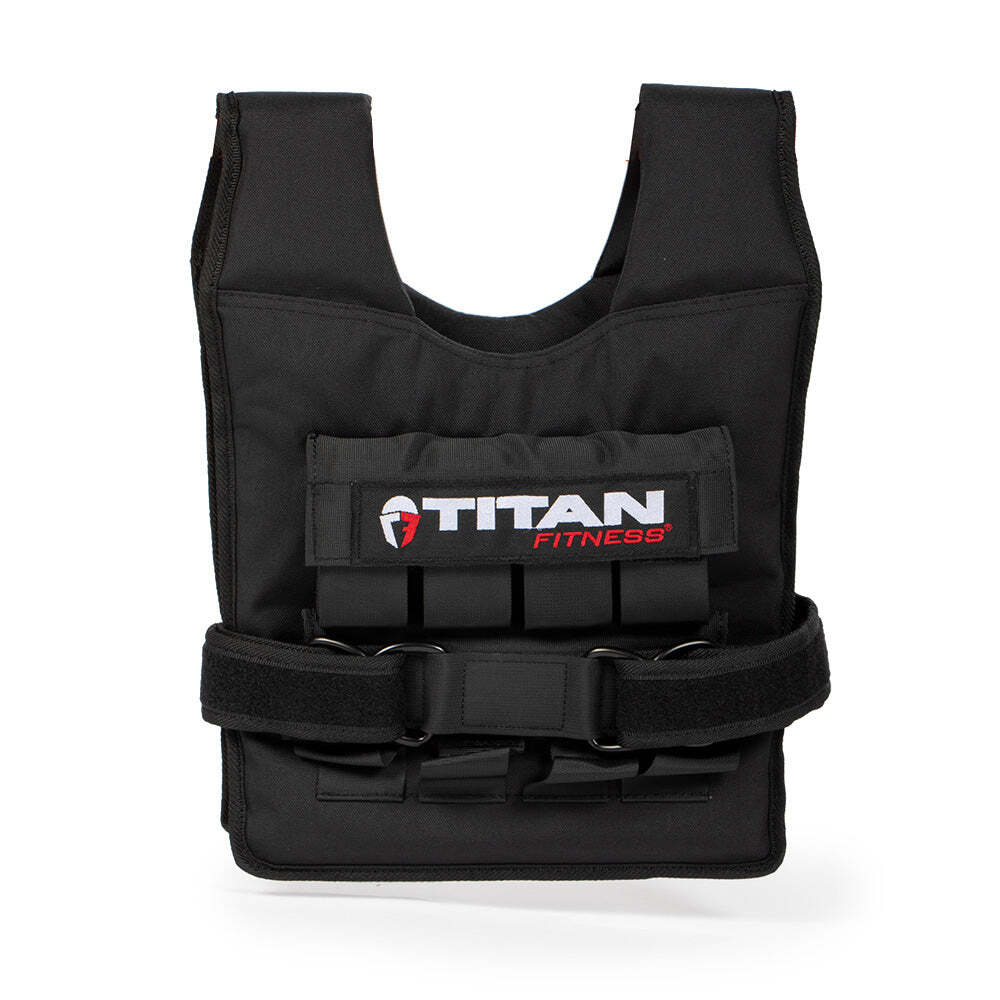 Titan Fitness Elite Series 40 LB Adjustable Weight Vest, (16) 2.5 LB Ingots
