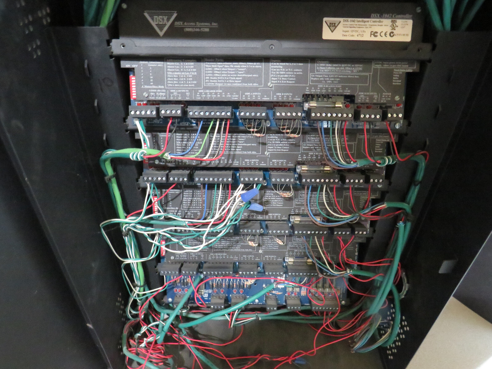 DSX DOOR CONTROLLER ACCESS PANEL DSX-1042 DSX-1040 FULL CABINET 5 BOARDS