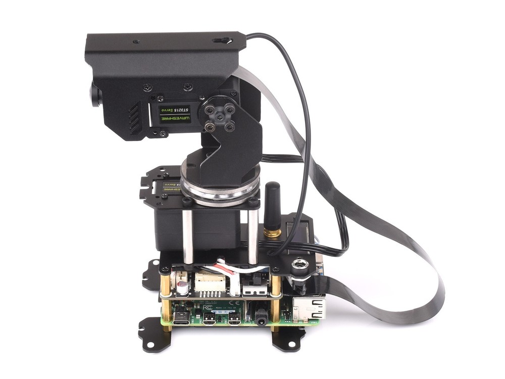 Waveshare 360° Omnidirectional High-Torque 2-Axis Expandable Pan-Tilt Camera