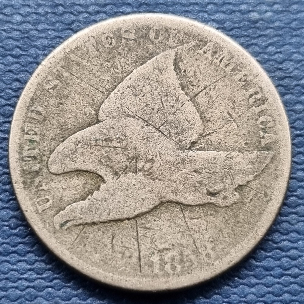 1858 Flying Eagle Cent 1c Circulated Details #68489