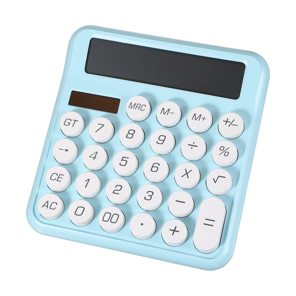Cute Calculator Desk Calculator Basic Big Button, Blue
