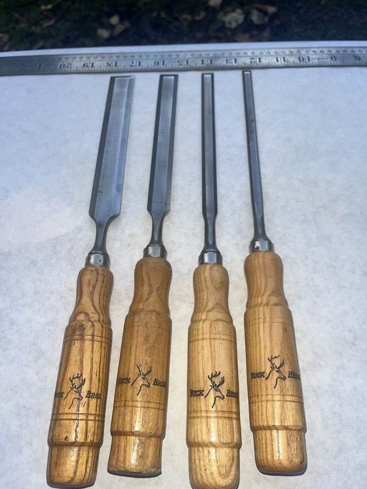 Buck patternmaker Bevel edge chisels Wood Carving Tool Set