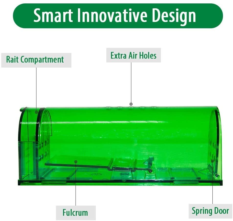 Humane Mouse Traps - 2 Pack - Live Catch and Release - #1 Best Selling Mousetrap