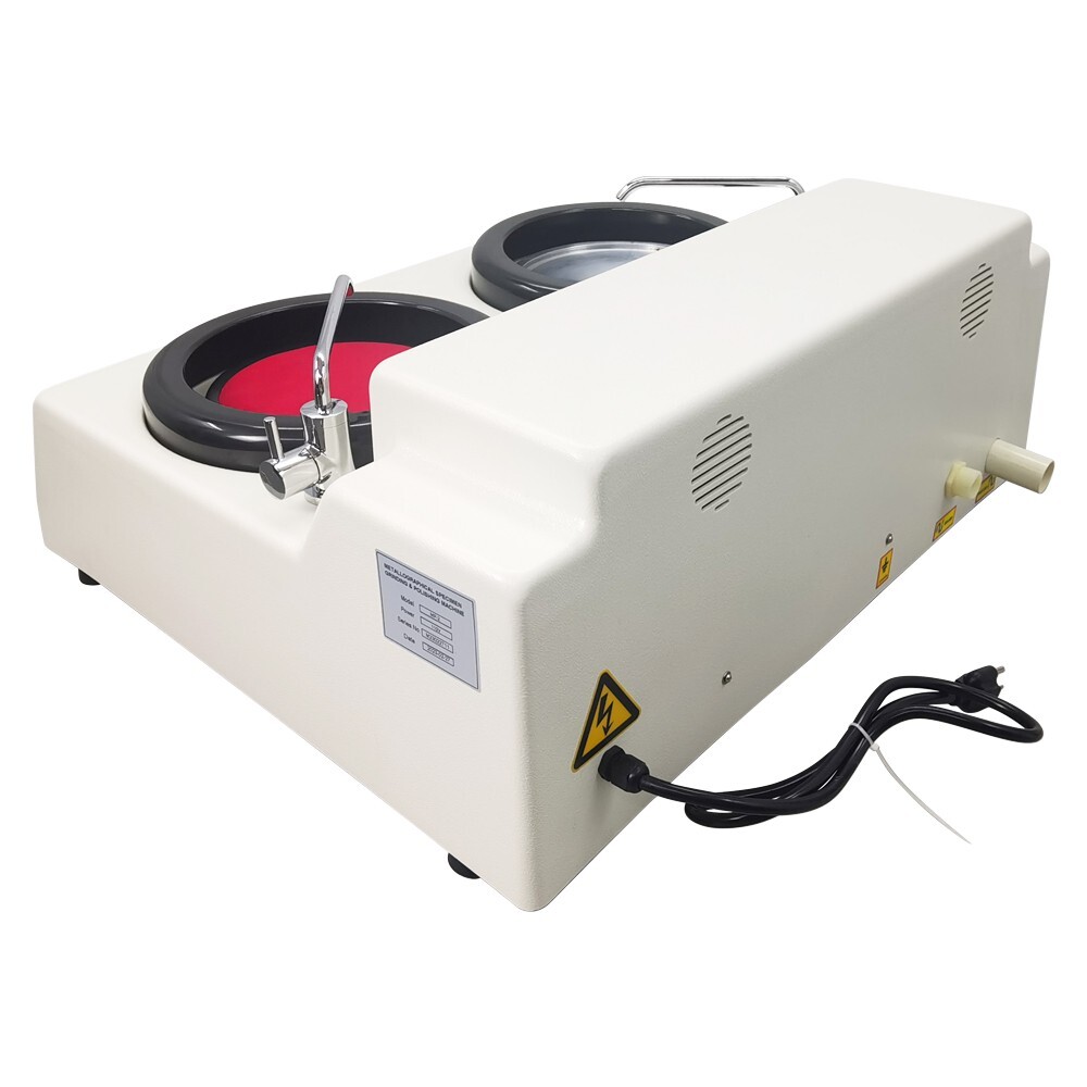 Metallographic Sample Grinding Polishing Machine Double Disk 110V 370W