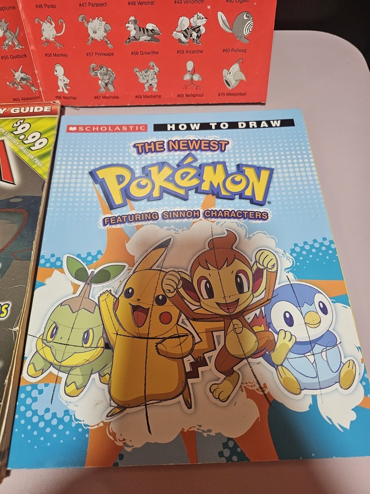Set Pokémon Book"How To Draw", Strategy Guide, Poster