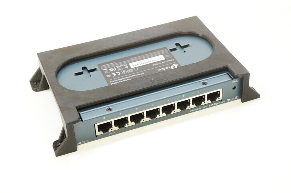 Wall Mount for TP-Link TP-SG108 & TP-SG108E Network Switch