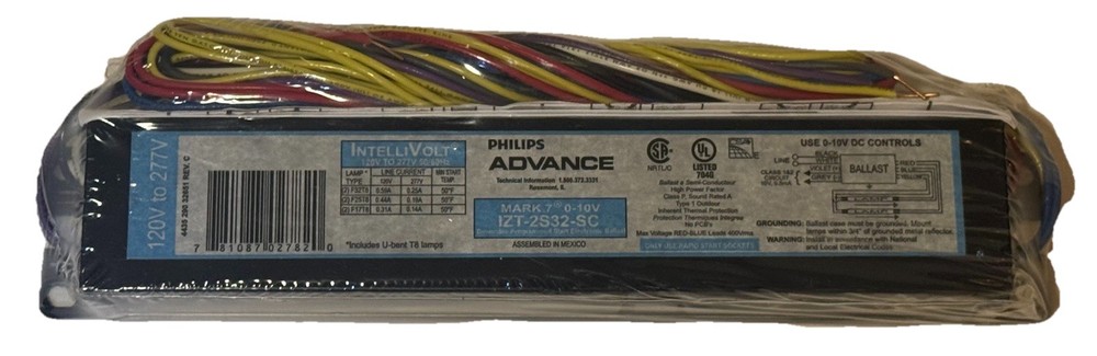 NEW Philips Advance IZT-2S32-SC Dimmable Programmed Start Electronic Ballasts