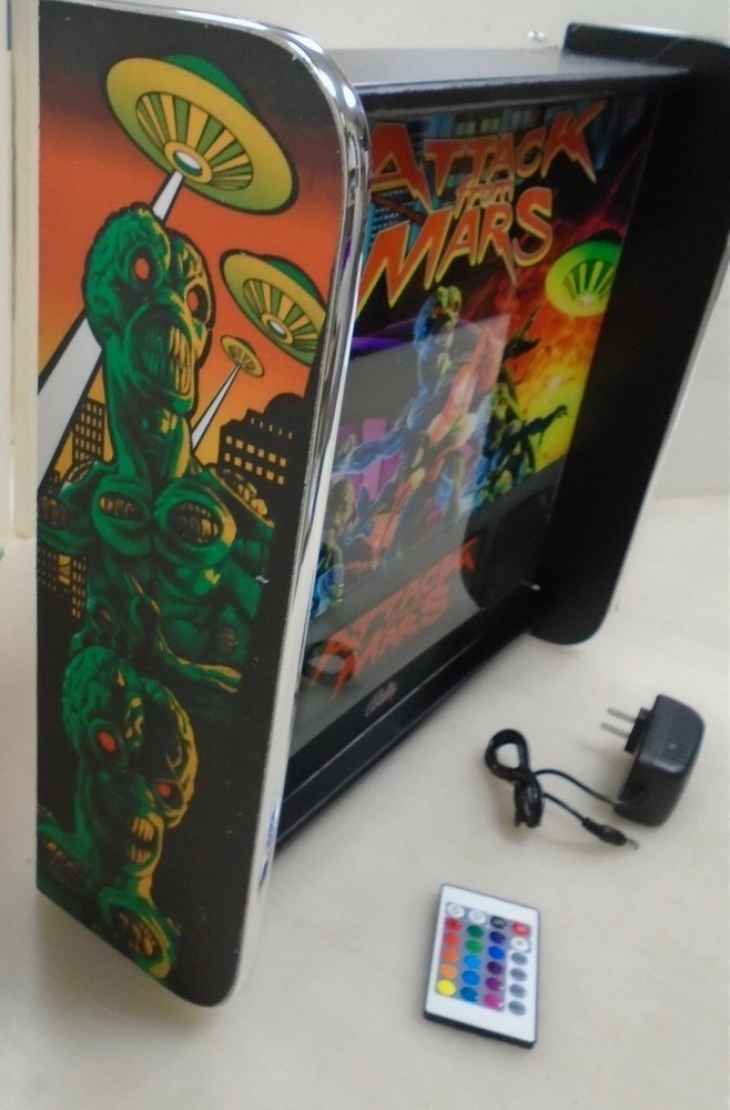 Bally Attack From Mars Pinball Head LED Display light box