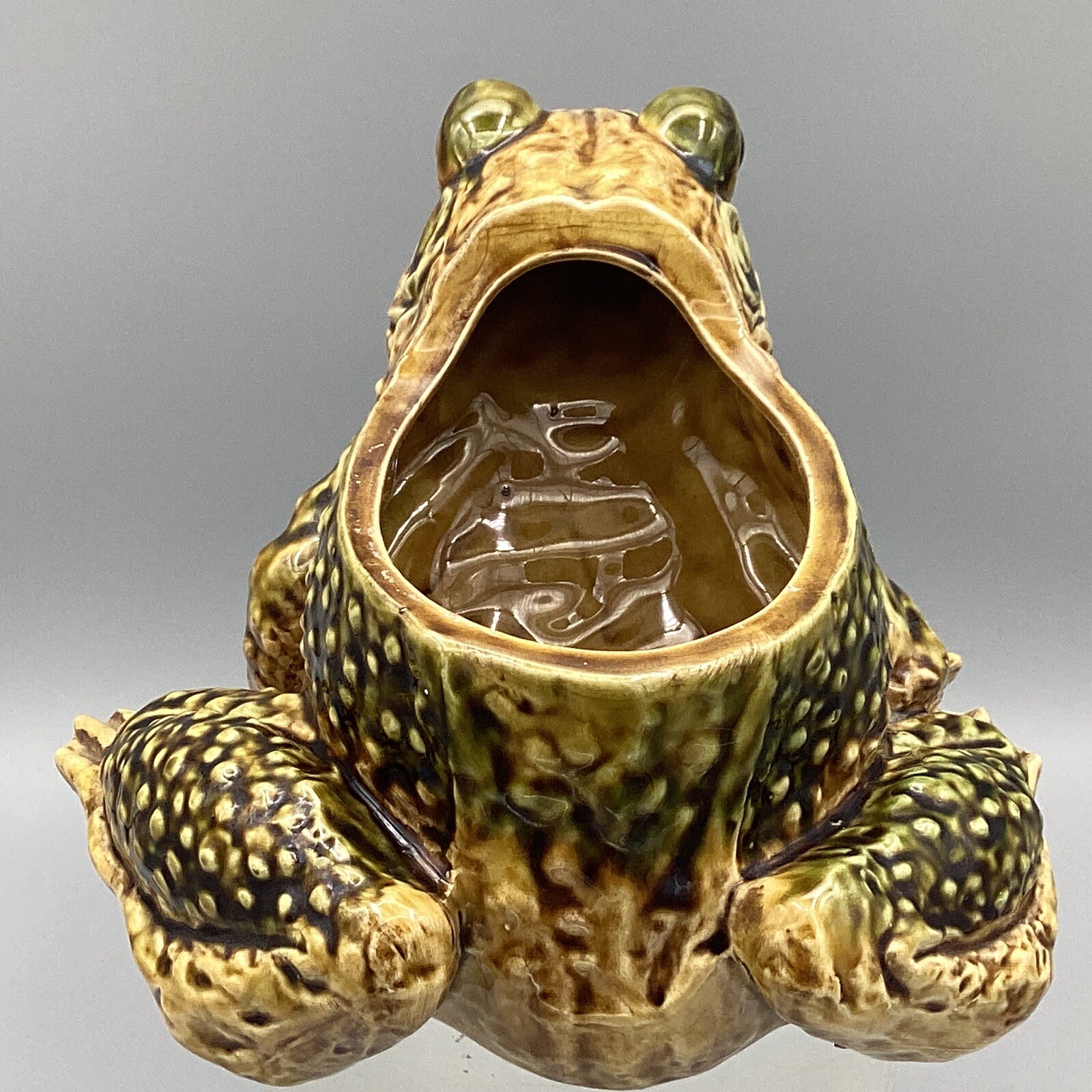 Vintage Frog Toad Art Ceramic Planter for Garden Home Decor