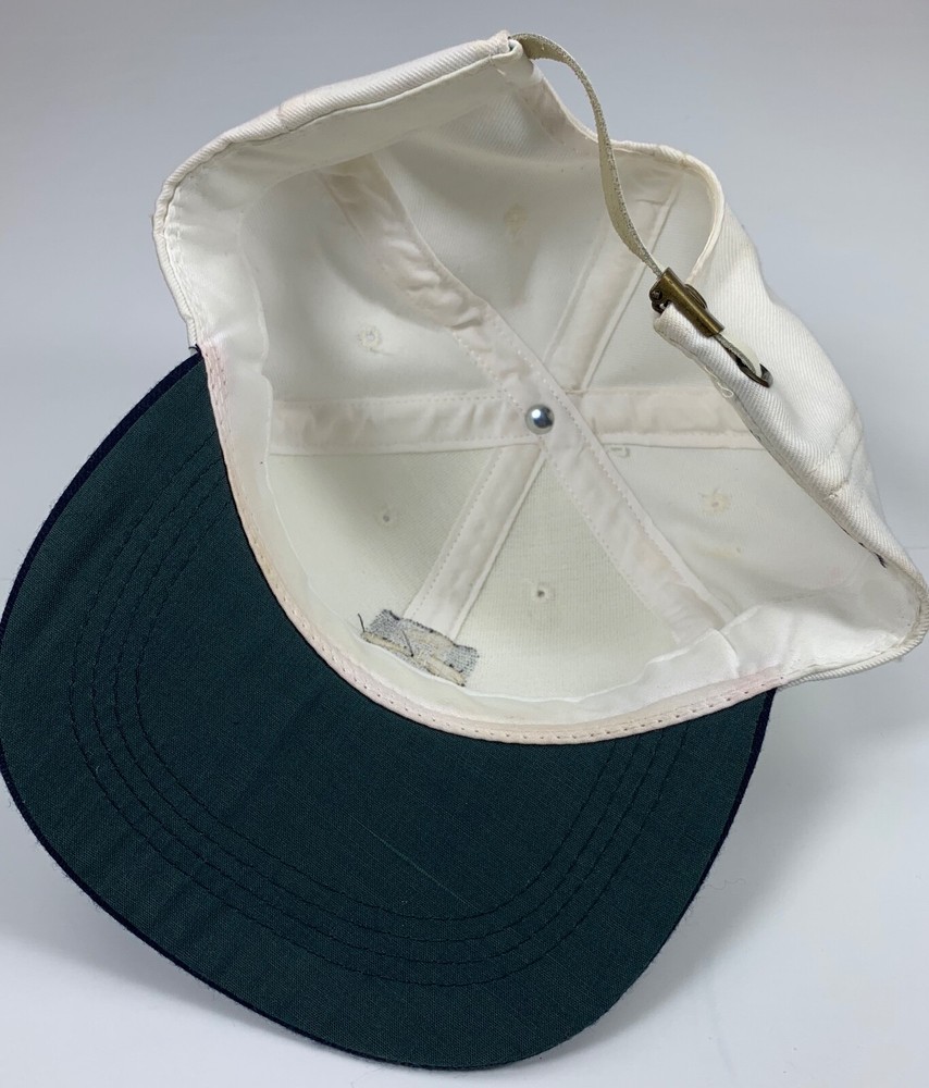 Copper Creek Golf Strapback Adjustable White Navy Blue USA Baseball Cap Hat