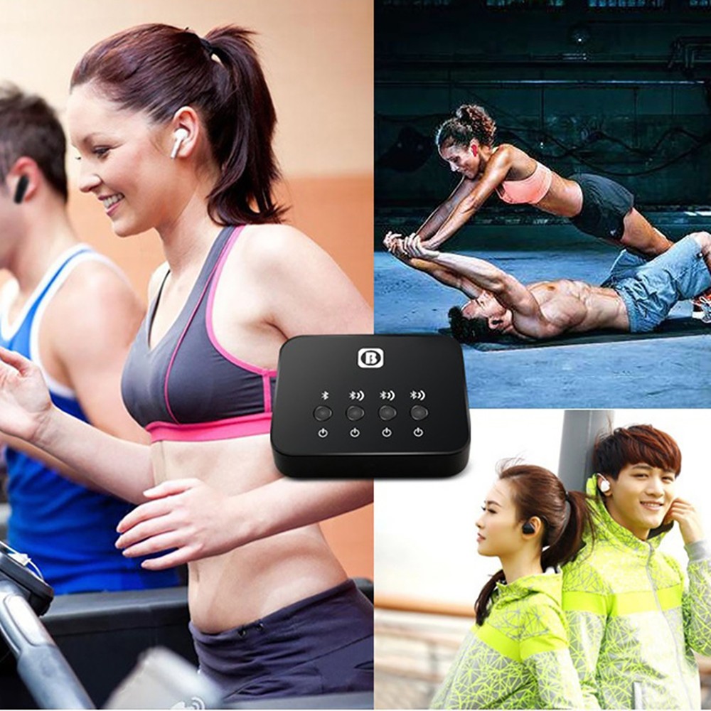 One To Three Bluetooth 4.0 Stereo Launcher Splitter Audio Adapter Transmitter