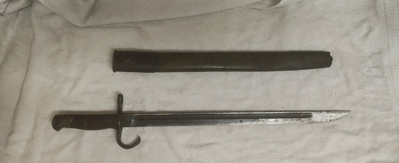 WWII Type 30 46th Series Japanese Bayonet. 15 1/2 Blade