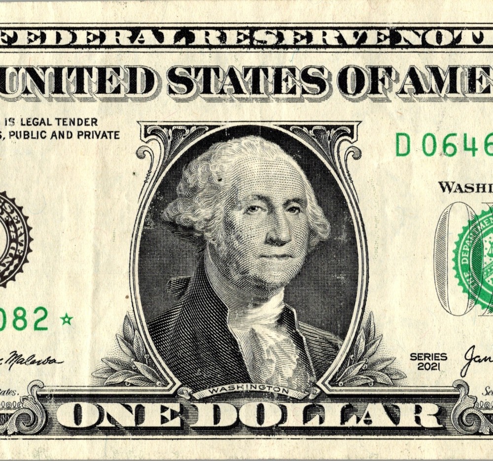 2021 D Star note One Dollar Bill Regular Run 3.2 pack note