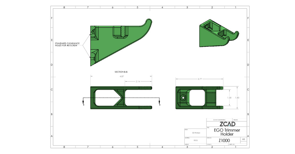 EGO Trimmer Holder (Wall Mount)