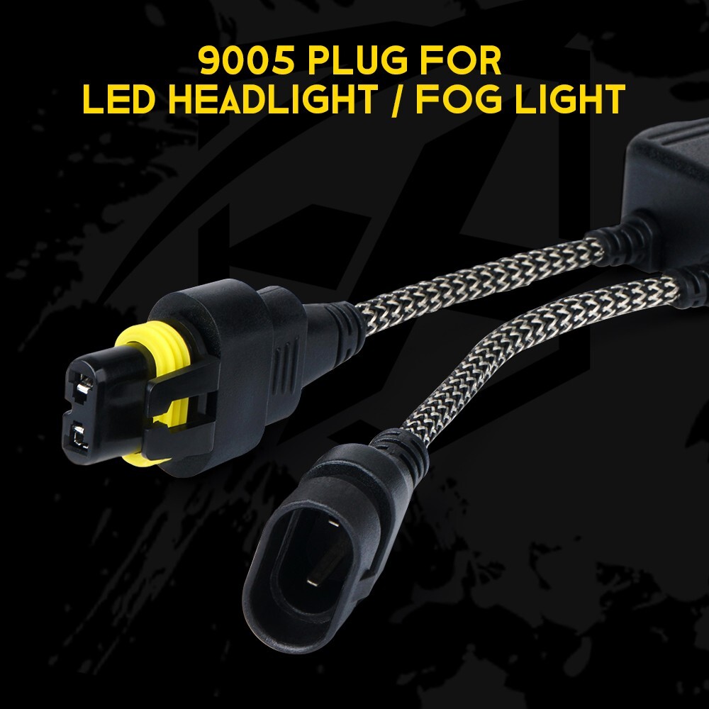 Pair 9005 9006 HB4 LED Headlight Canbus Anti Flicker Resistor Canceller Decoder