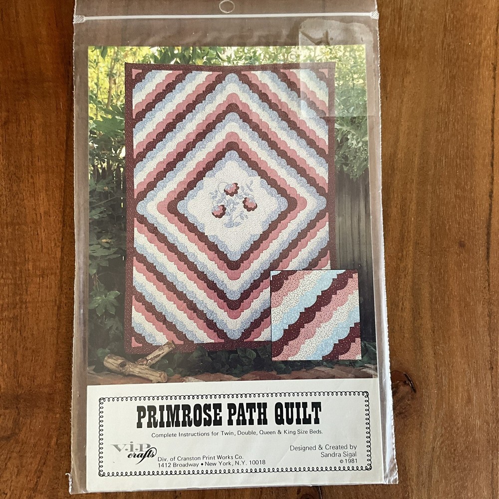 Primrose Path Quilt Pattern New Uncut Twin Double Queen King Sizes