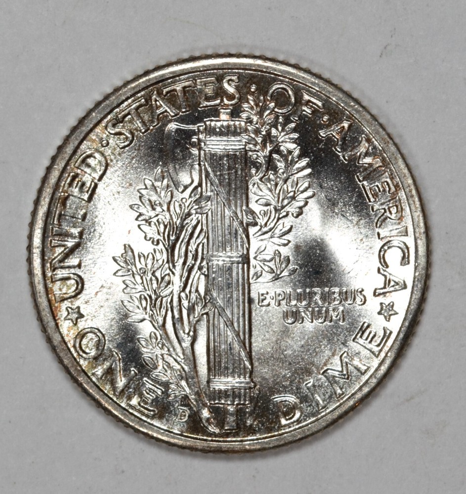 1943-D Mercury Dime MS FB Nice Coin! #9DMD