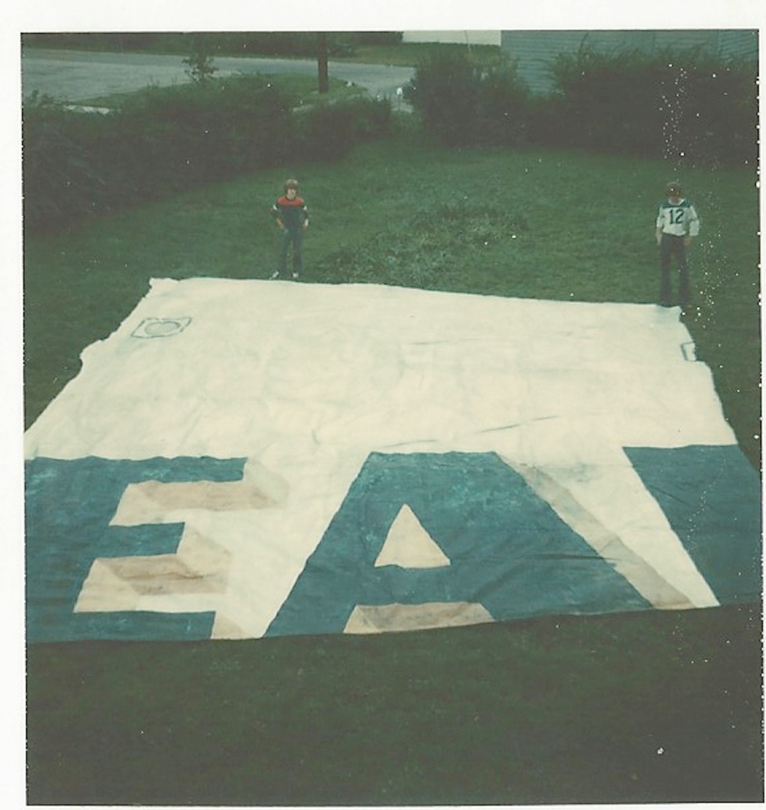 Skin Envelope Fabric from Goodyear Zeppelin Blimp (Mayflower) Akron Ohio 3"x3"