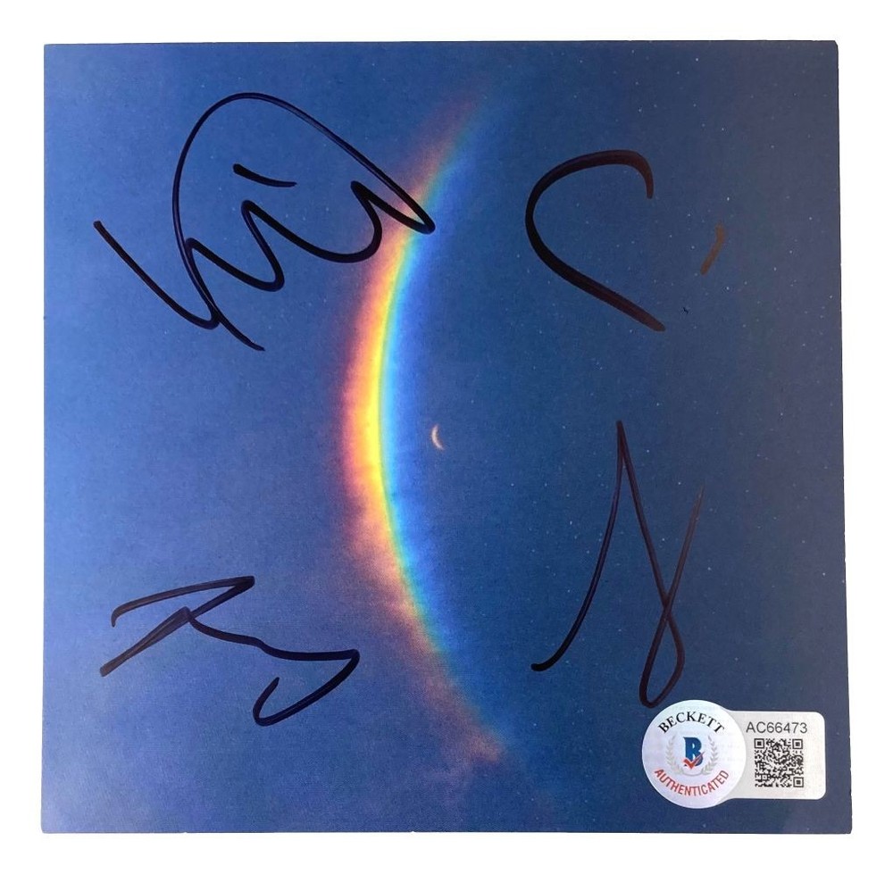 Cold Play Band Signed Moon Music CD Insert BAS LOA