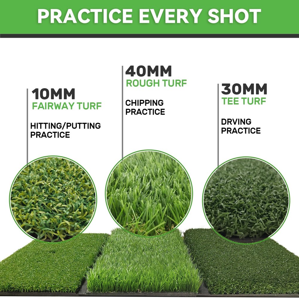 Golf Hitting Mat,Golf Training Mat for Swing Driving Chipping with Advanced A...