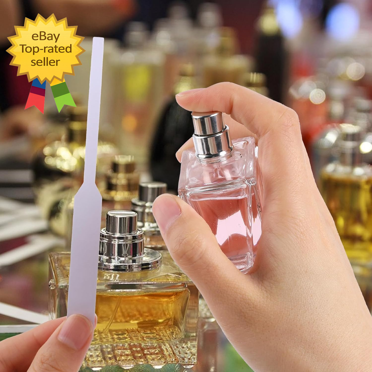 200 PCS Perfume Test Strips Paper Disposable White Perfume Paper Strips Perfume