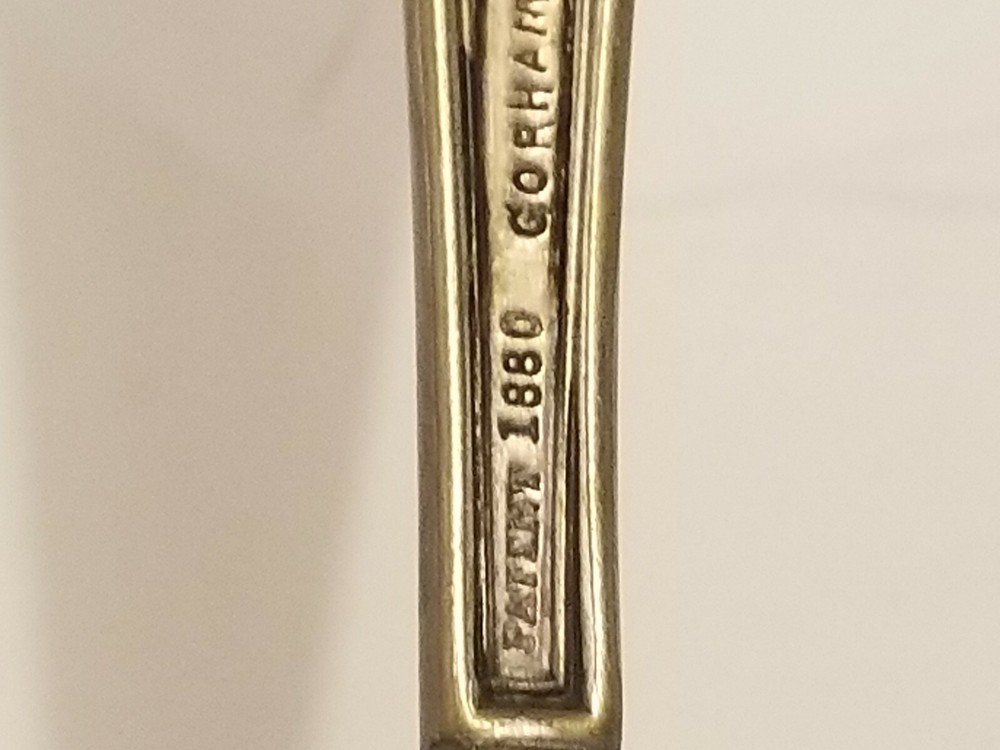 1880 Gorham Princess Louise Silverplate Mono Table Spoon