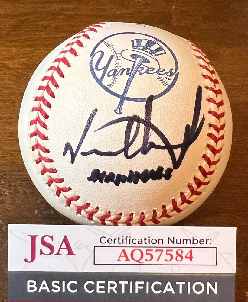 JSA SEINFELD JASON ALEXANDER SIGNED BASEBALL SHRINKAGE INSCRIPTION 2000 WS