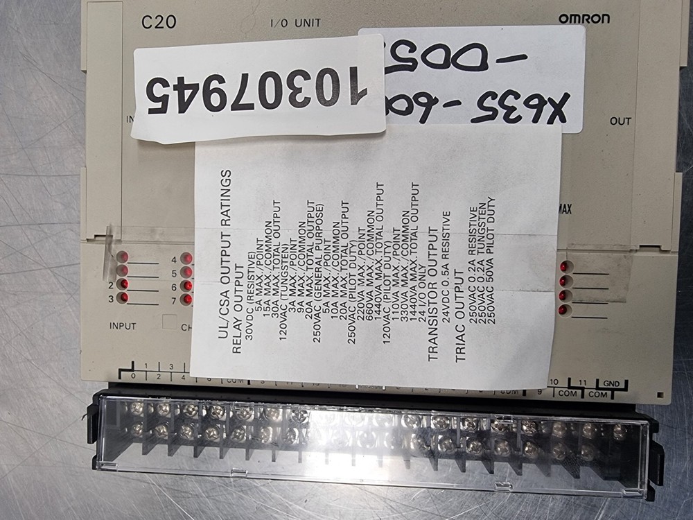 Omron C20 Programmable Controller | Type: C20-MC228