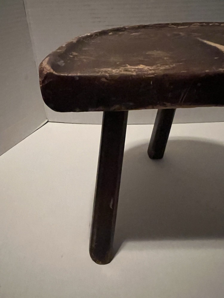 Antique Three Legged Tripod Milking Stool