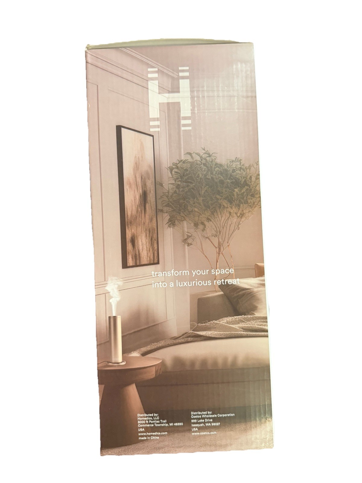 Homedics SereneScent Waterless Fragrance Diffuser + 2 Fragrance Bottles + Remote