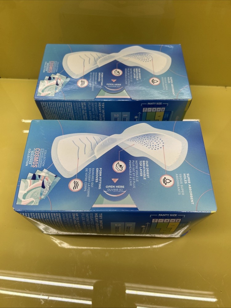 Always Infinity Flex Regular Flow Pads with Wings Unscented, 36Ct X 2 Boxes