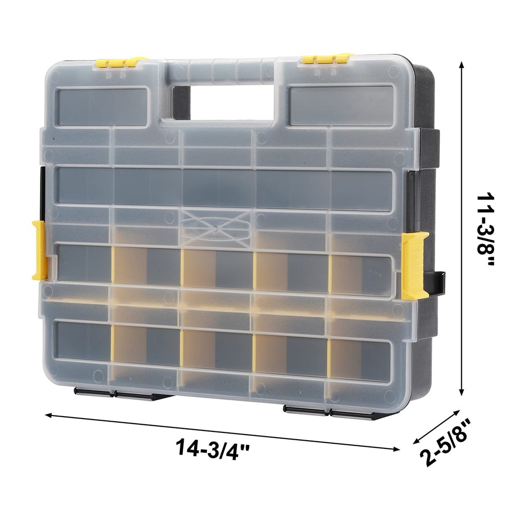 Mayouko Stackable Toolbox Organizers (2-Pack) - Hardware, Screws & Small Parts