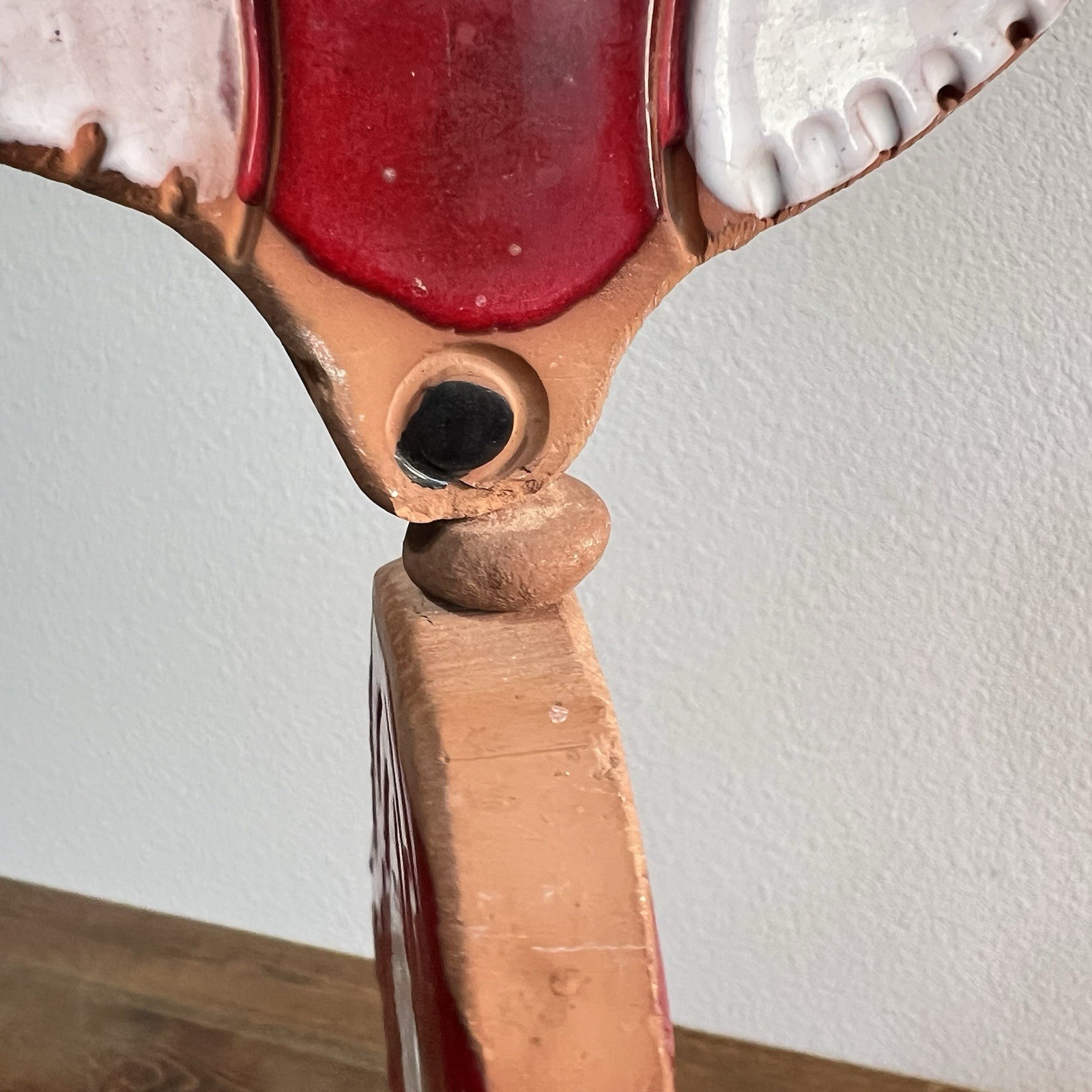 Vintage Pacific Stoneware double-sided Red Fox People Lovers Pottery