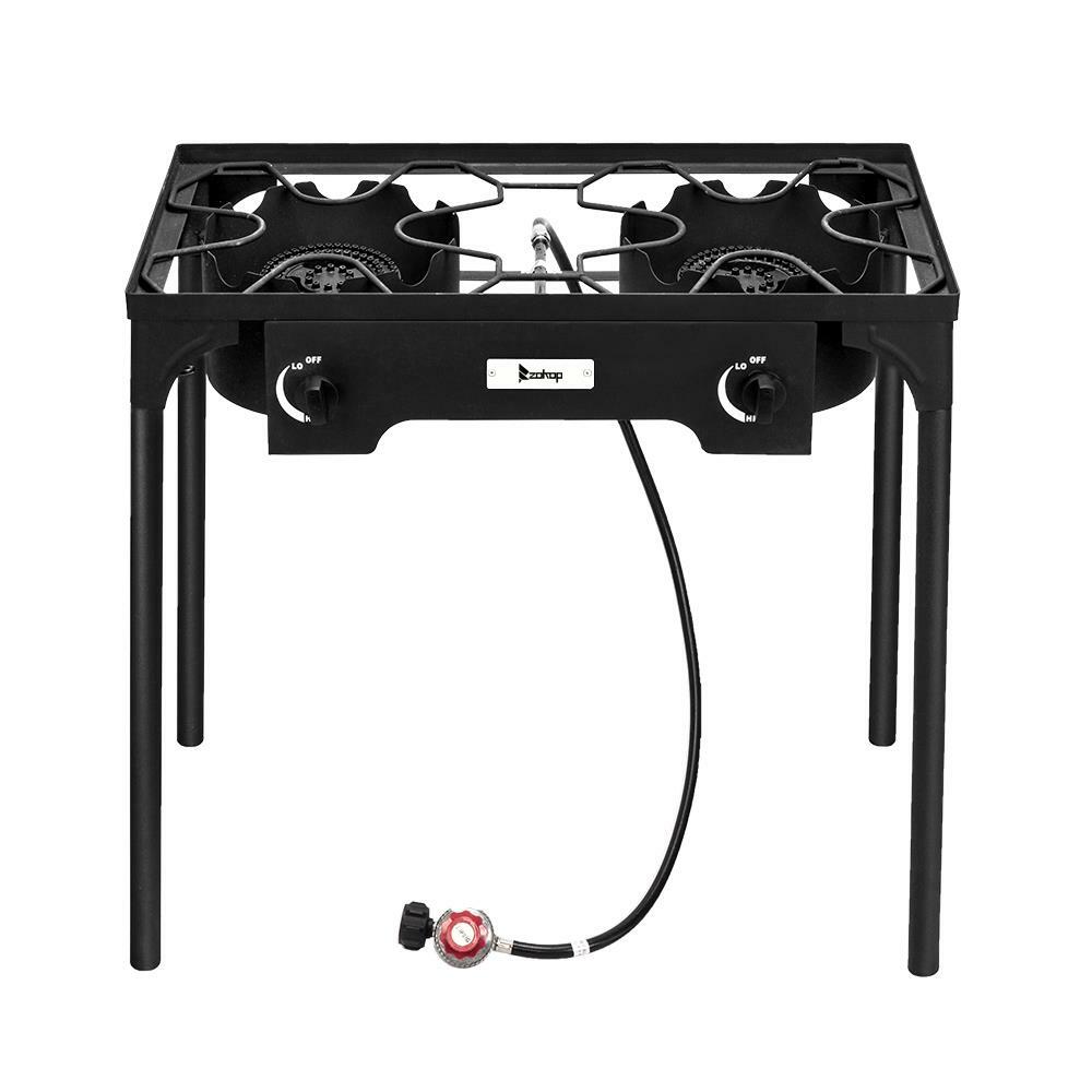 Professional Outdoor Double Stove Propane Burner Portable 2 Cooker 150000 BTU