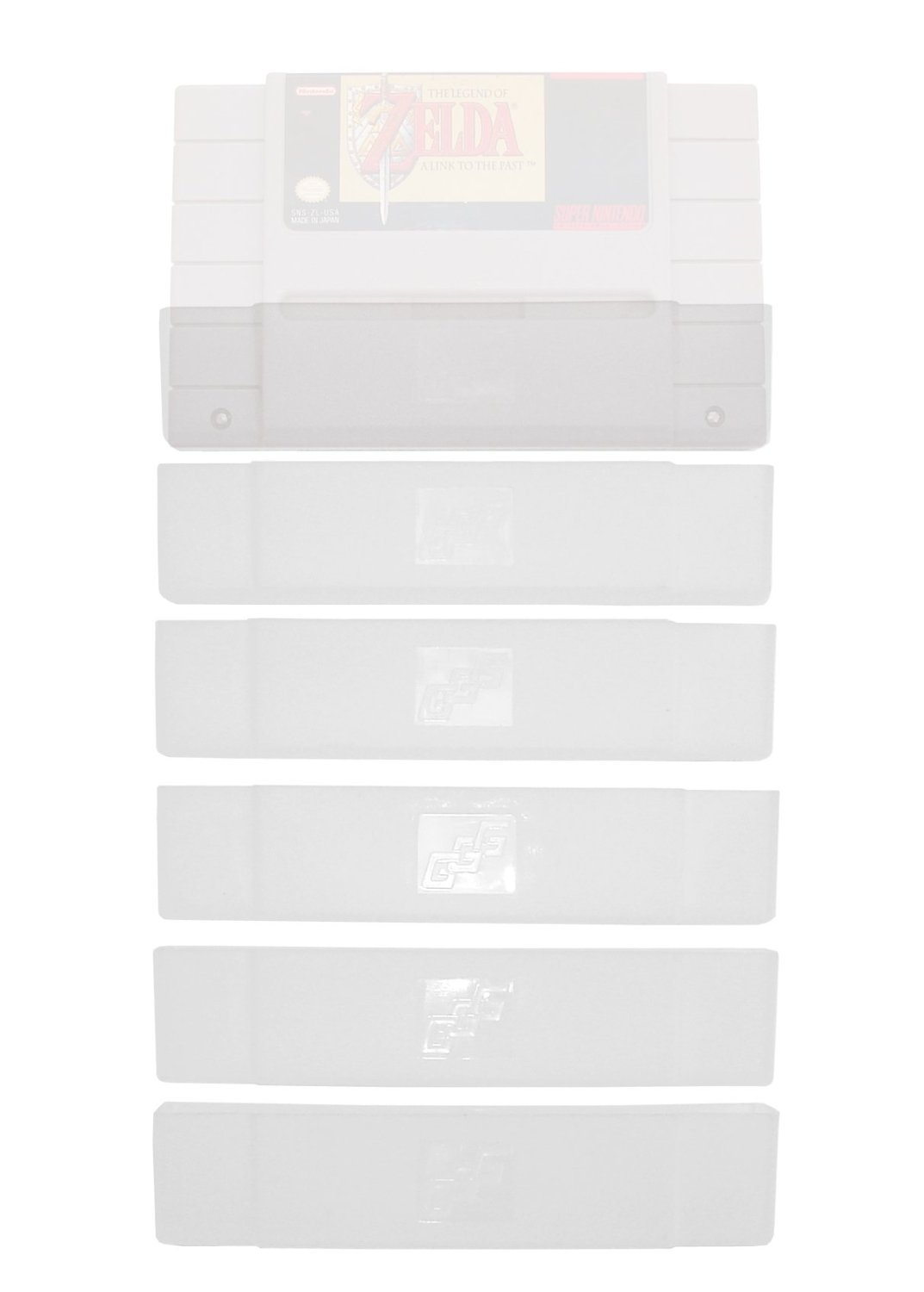 Super Nintendo SNES Cartridge Dust Cover sleeve case replacement 6 pc GGG0018