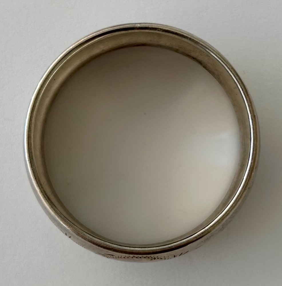 Vintage Sterling Silver Napkin Ring - No Engraved Initials or Monograms