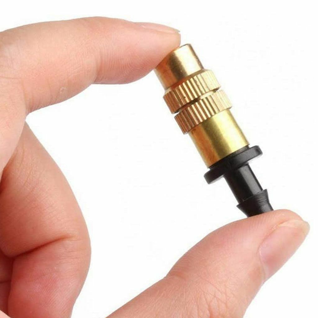 30X Adjustable Copper Spray Nozzle Garden Patio Water Mister Air Misting Cooling