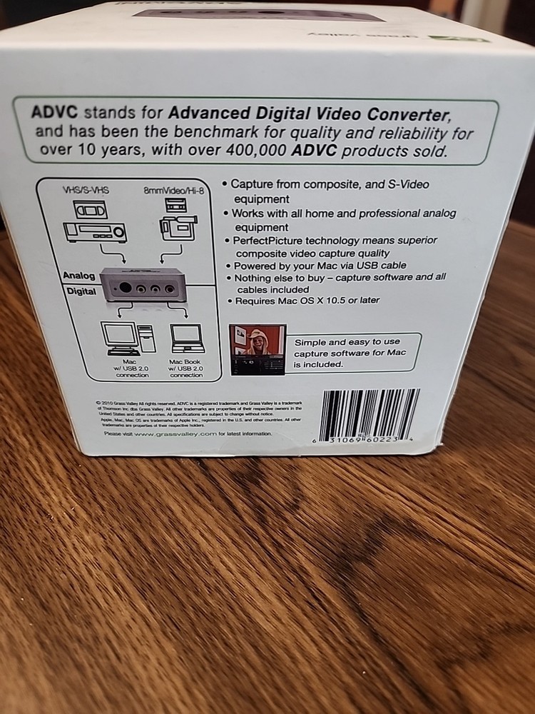 ADVCMini Analog Digital Video Converter, Video Capture Solution, Mac EBC-211294