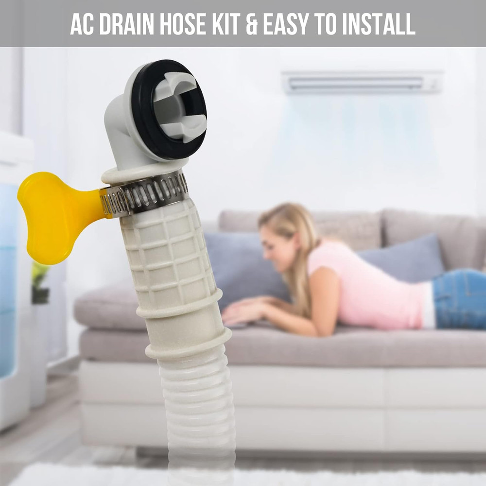Air Conditioner Drain Hose Kit, Universal Durable Drain Pipe for Mini Split AC D