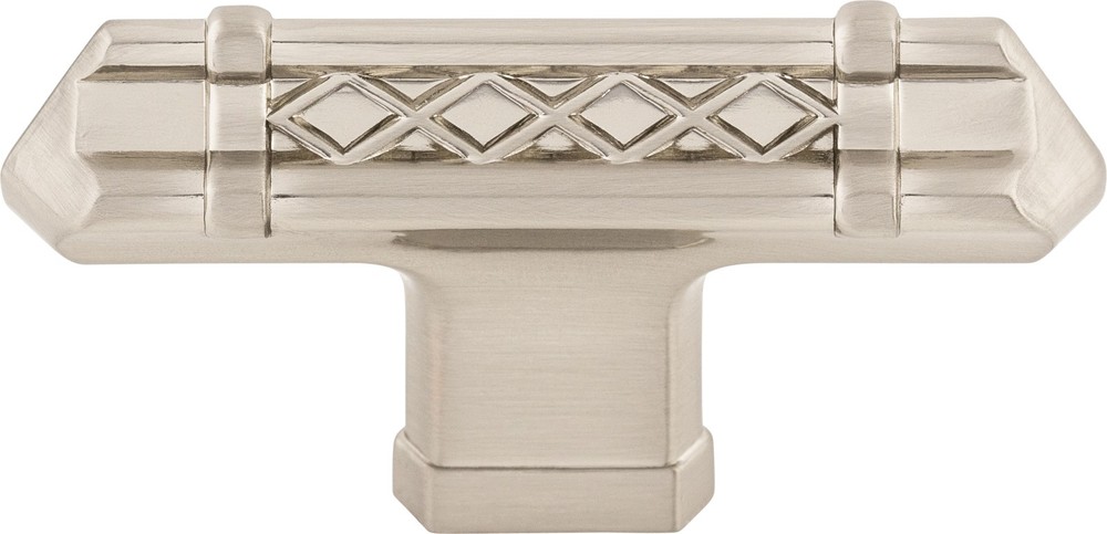 Top Knobs TK204BSN Tower Bridge T-Handle 2 5/8" Brushed Satin Nickel